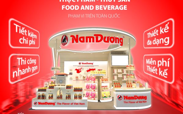 Kinh Nghiệm Thiết Kế Và Thi Công Gian Hàng Booth Cho Ngành Thực Phẩm, Thủy Sản, F&B