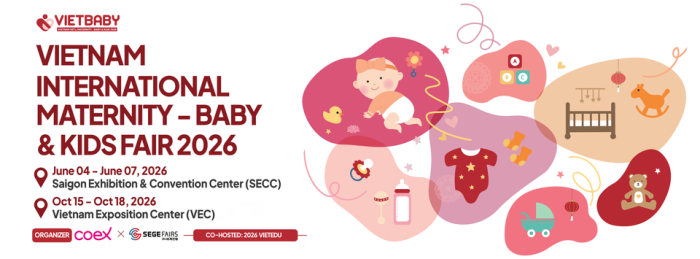 VIETBABY HCM 2026 – Thiết Kế Booth Triển Lãm Ấn Tượng